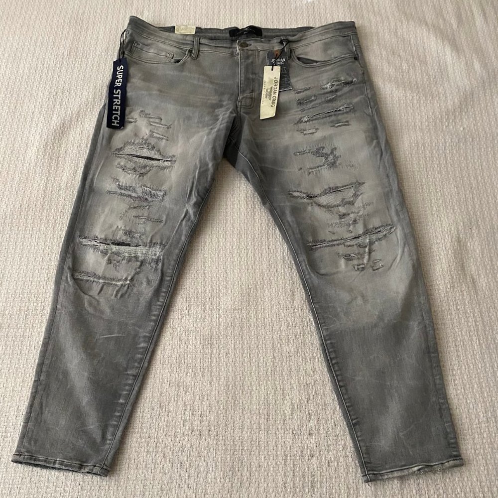 Men's Ripped Jeans Slim Fit Skinny Stretch Jeans Pants